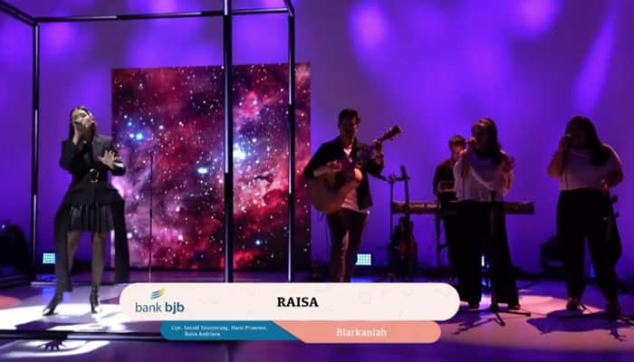 Basuh Dahaga Penggemar, Raisa Tampil di Konser Virtual bank bjb