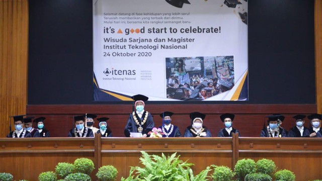 Usung Konsep It’s a Good Start to Celebrate, Itenas Bandung Wisuda 692 Lulusan Secara Virtual