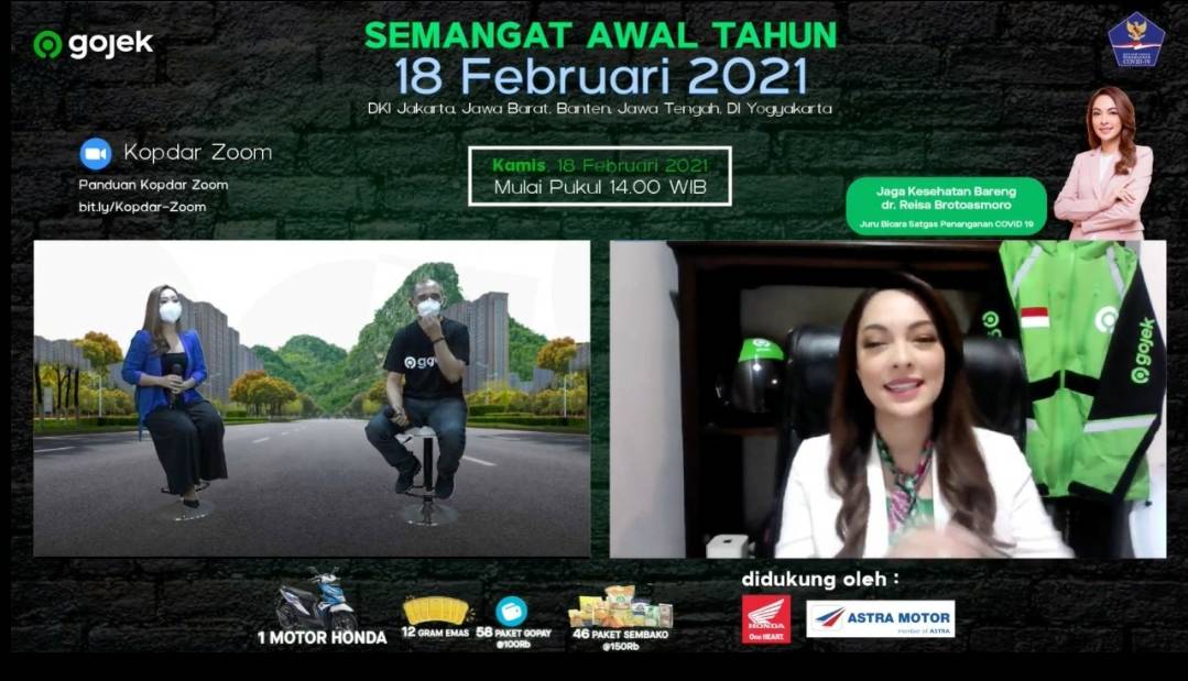 Diikuti 70 Ribu Mitra Gojek, Jubir Satgas COVID-19 Sosialisasikan Protokol Kesehatan