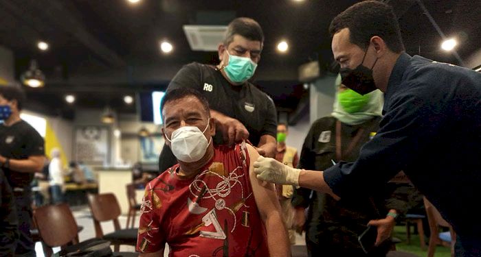 Sebelum ke Sleman, Skuat Persib Disuntik Vaksin Covid-19