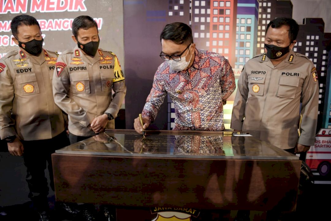 Gubernur Jabar Resmikan Gedung Pelayanan Medik RS Bhayangkara Sartika Asih