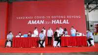 Gubernur Jabar Dampingi Presiden Tinjau Pelaksanaan Vaksinasi Gotong Royong