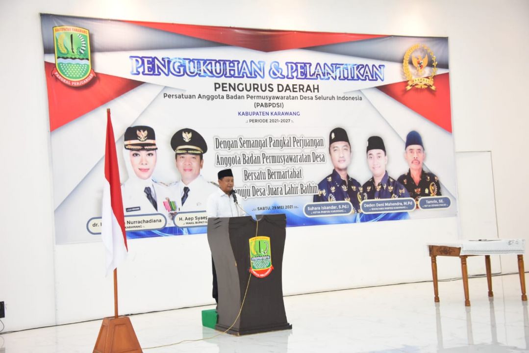  Hadiri Pengukuhan Pengurus, Wagub Jabar Nilai BPD Karawang Berjalan Baik 