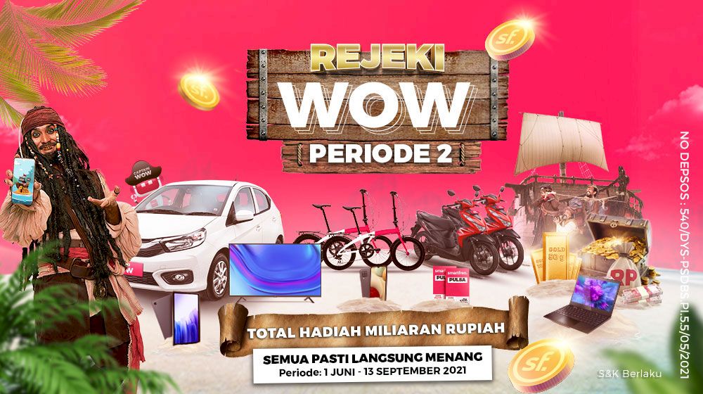 Smartfren Gelar Program Rejeki WOW Treasure Hunt Periode Kedua