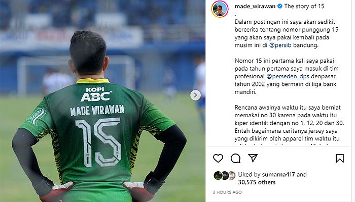 Cerita I Made Wirawan Ganti Nomor Punggung, Singgung Firman Utina