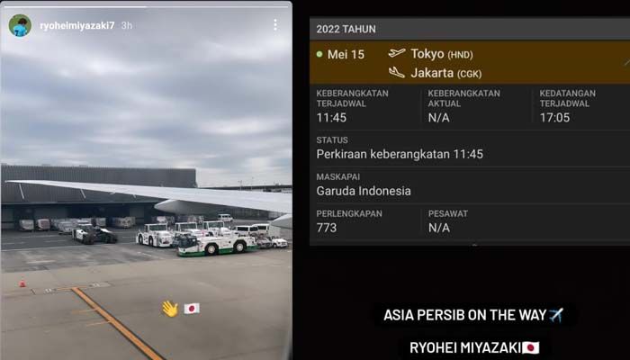 Pemain Jepang Akan Ikuti Trial di Persib, Ini Bukti Unggahannya Di Instagram