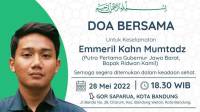 Doa Bersama untuk Keselamatan Emmiril Khan Mumtadz Digelar di GOR Saparua Petang Nanti