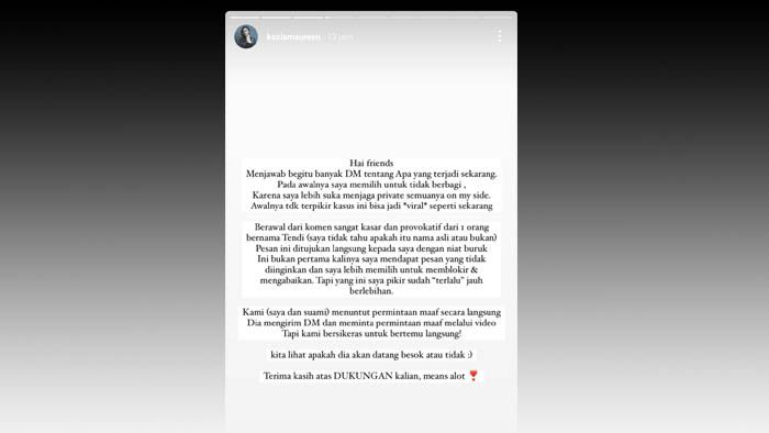 Istri Robert Alberts Buka Suara Soal Kasus Pelecehan di Instagram