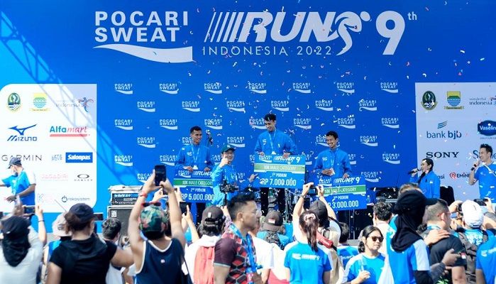  Dorong Gaya Hidup Sehat, Bank Bjb Dukung Pocari Sweat Run Indonesia 2022