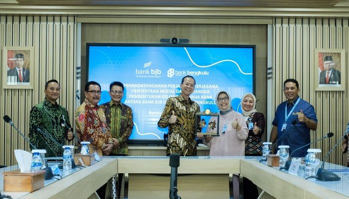 Sah, Bank Bjb Tandatangani PKS Penyertaan Modal KUB ke Bank Bengkulu