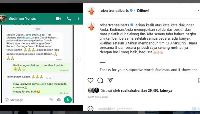 Pengakuan Budiman Bikin Haru, Begini Tanggapan Robert Alberts 