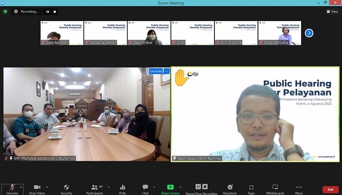 Gelar Public Hearing, KPP Pratama Cibeunying Terima Kritik dan Saran dari Publik