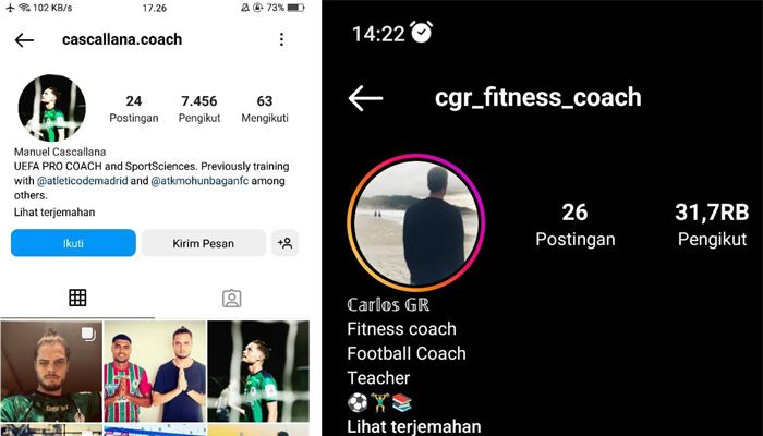 Efek Gabung Persib, Followers Instagram 2 Asisten Pelatih asal Spanyol Melesat
