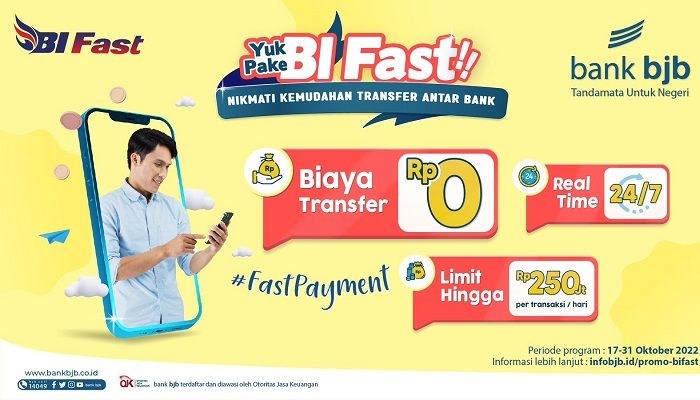  Praktisnya Transfer Dana Lewat BI Fast, Ada Promo Nol Rupiah dari Bank Bjb