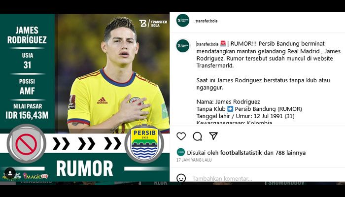 Rumor Panas, Ini Sosok Seharga Rp156,43 M yang Konon Bakal Mengisi Posisi Gelandang Persib Bandung