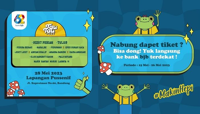 Nabung di bank bjb Bisa Dapat Tiket Tau-Tau Fest 2023