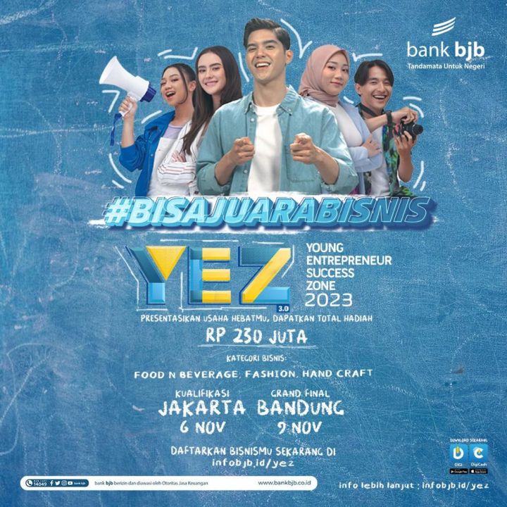 Dukung  Kemajuan Wirausaha Indonesia, bank bjb Gelar Young Entrepreneur Success Zone (YEZ) 3.0