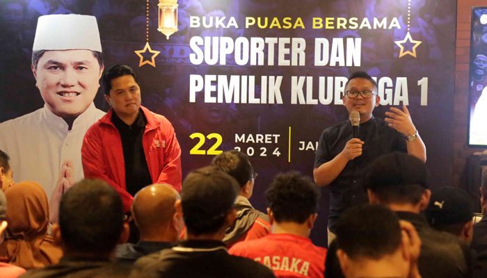 PSSI dan LIB Gelar Buka Puasa Bersama Suporter, Ini Yang Diharapkan Erick Thohir