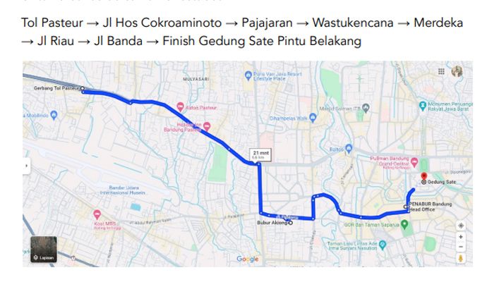 Ini Bocoran Rute Pawai Persib Jika Meraih Gelar Juara Liga 1 2023/2024