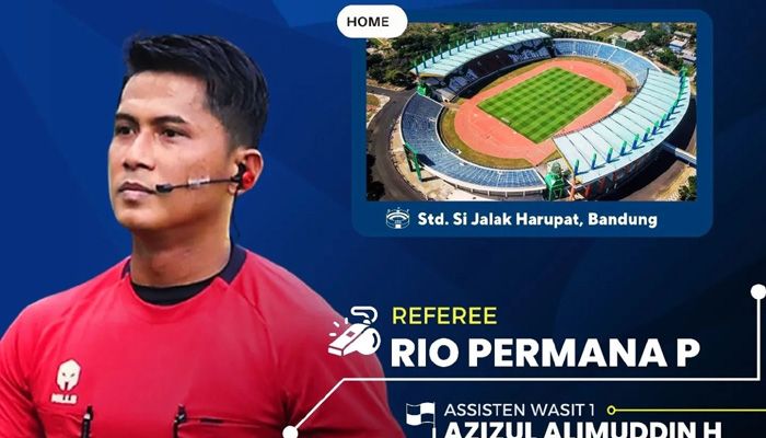 Inikah Wasit Laga Persib vs Bali United di Leg Kedua Semifinal Liga 1?