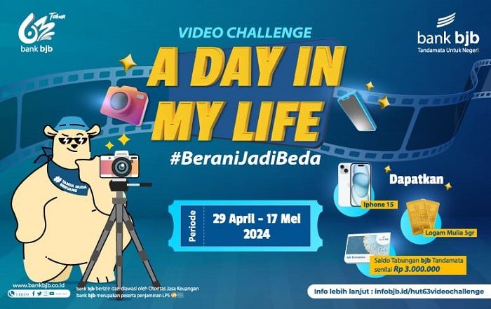 bank bjb Hadirkan Program  'A Day In My Life', Berhadiah Iphone, Saldo Tabungan, Hingga Logam Mulia