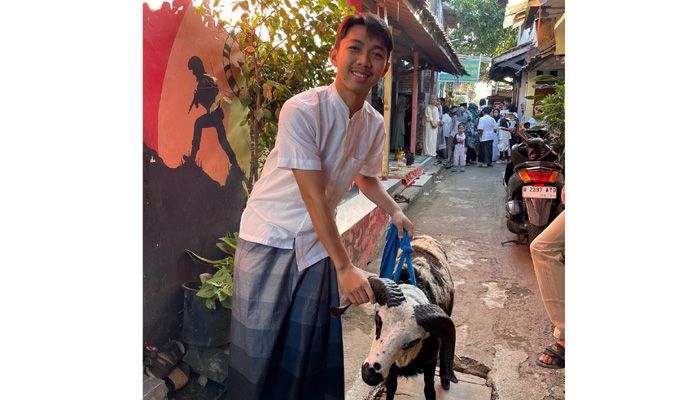 Bentuk Rasa Syukur, Adzikry Tunaikan Ibadah Kurban