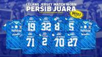 Lelang Jersey Terkumpul Rp186 Juta, Persib Sampaikan Terima Kasih 